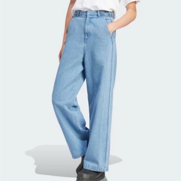 adidas x KSENIASCHNAIDER Denim - adidas & KSENIASCHNAIDER collab wide leg denim - size 28